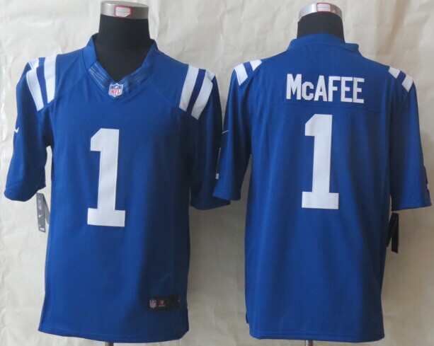 Nike Limited Indianapolis Colts #1 McAfee Blue Jerseys,We sell and wholesale Nike Limited Indianapolis Colts #1 McAfee Blue Jerseys on line form chian!