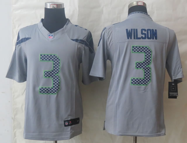Nike Limited Seattle Seahawks #3 Wilson Grey Jerseys,We sell and wholesale Nike Limited Seattle Seahawks #3 Wilson Grey Jerseys on line form chian!