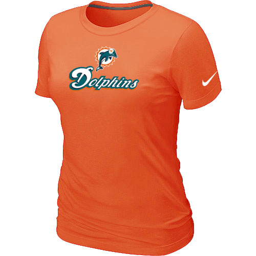 Nike Miami Dolphins Authentic Logo Women's T-Shirt Orange,We sell and wholesale Nike Miami Dolphins Authentic Logo Women's T-Shirt Orange on line form chian!