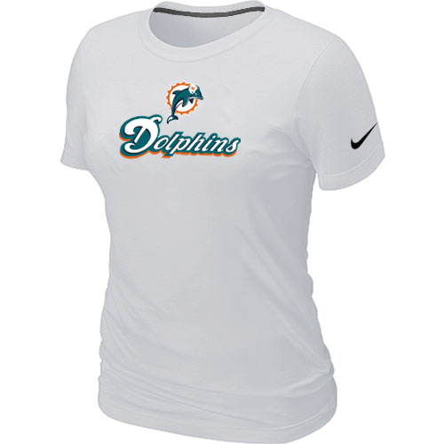 Nike Miami Dolphins Authentic Logo Women's T-Shirt White,We sell and wholesale Nike Miami Dolphins Authentic Logo Women's T-Shirt White on line form chian!