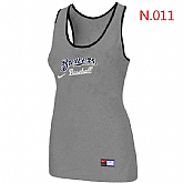 Nike Milwaukee Brewers Tri-Blend Racerback stretch Tank Top L.grey,baseball caps,new era cap wholesale,wholesale hats