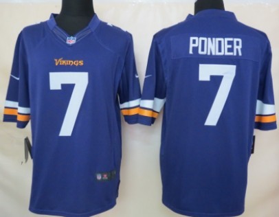 Nike Minnesota Vikings #7 Christian Ponder 2013 Purple Limited Jerseys,We sell and wholesale Nike Minnesota Vikings #7 Christian Ponder 2013 Purple Limited Jerseys on line form chian!
