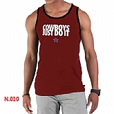 Nike NFL Dallas cowboys Sideline Legend Authentic Logo men Tank Top Red 2,baseball caps,new era cap wholesale,wholesale hats