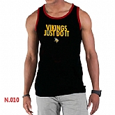 Nike NFL Minnesota Vikings Sideline Legend Authentic Logo men Tank Top Black 2,baseball caps,new era cap wholesale,wholesale hats