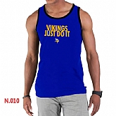 Nike NFL Minnesota Vikings Sideline Legend Authentic Logo men Tank Top Blue 2,baseball caps,new era cap wholesale,wholesale hats