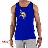 Nike NFL Minnesota Vikings Sideline Legend Authentic Logo men Tank Top Blue,baseball caps,new era cap wholesale,wholesale hats