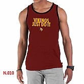 Nike NFL Minnesota Vikings Sideline Legend Authentic Logo men Tank Top Red 2,baseball caps,new era cap wholesale,wholesale hats