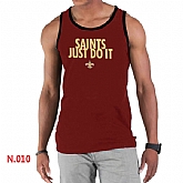 Nike NFL New Orleans Saints Sideline Legend Authentic Logo men Tank Top Red 2,baseball caps,new era cap wholesale,wholesale hats