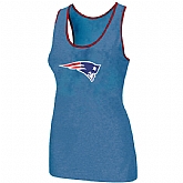 Nike New England Patriots Ladies Big Logo Tri-Blend Racerback stretch Tank Top L.Blue,baseball caps,new era cap wholesale,wholesale hats