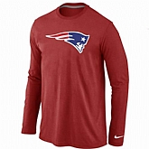 Nike New England Patriots Logo Long Sleeve T-Shirt Red,baseball caps,new era cap wholesale,wholesale hats