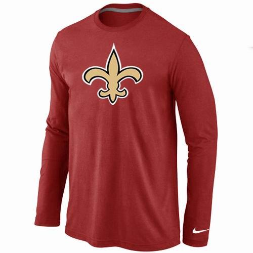 Nike New Orleans Saints Logo Long Sleeve T-Shirt Red,We sell and wholesale Nike New Orleans Saints Logo Long Sleeve T-Shirt Red on line form chian!