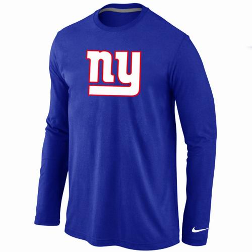 Nike New York Giants Logo Long Sleeve T-Shirt Blue,We sell and wholesale Nike New York Giants Logo Long Sleeve T-Shirt Blue on line form chian!