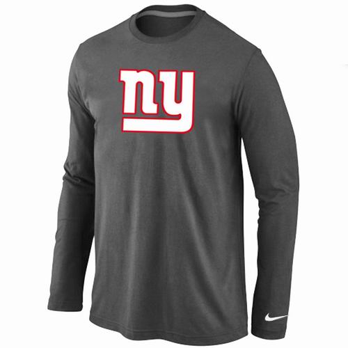 Nike New York Giants Logo Long Sleeve T-Shirt D.Gray,We sell and wholesale Nike New York Giants Logo Long Sleeve T-Shirt D.Gray on line form chian!