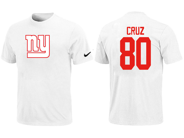 Nike New York Giants Victor Cruz Name & Number T-Shirt White,We sell and wholesale Nike New York Giants Victor Cruz Name & Number T-Shirt White on line form chian!