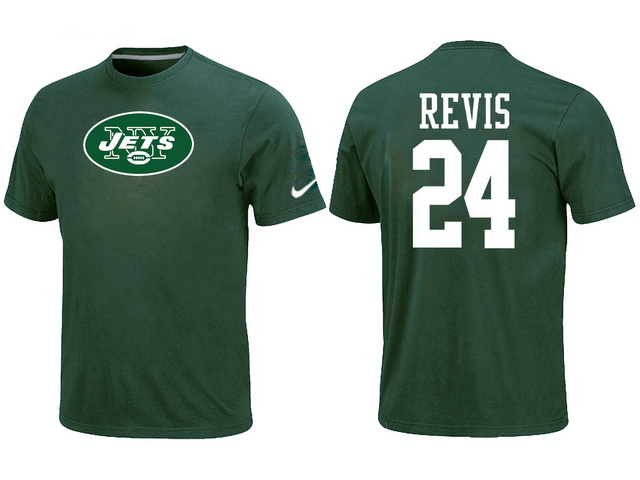 Nike New York Jets 24 REVIS Name & Number T-Shirt Green,We sell and wholesale Nike New York Jets 24 REVIS Name & Number T-Shirt Green on line form chian!