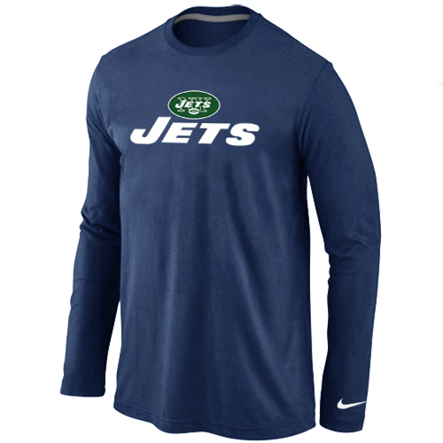Nike New York Jets Authentic Logo Long Sleeve T-Shirt D.Blue,We sell and wholesale Nike New York Jets Authentic Logo Long Sleeve T-Shirt D.Blue on line form chian!
