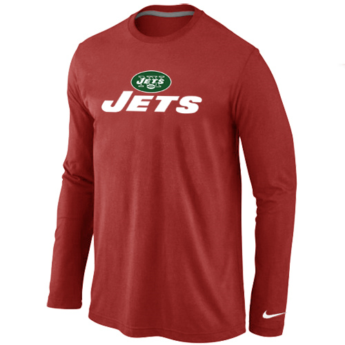 Nike New York Jets Authentic Logo Long Sleeve T-Shirt Red,We sell and wholesale Nike New York Jets Authentic Logo Long Sleeve T-Shirt Red on line form chian!