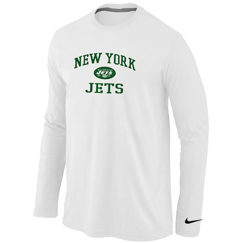 Nike New York Jets Heart & Soul Long Sleeve T-Shirt White,We sell and wholesale Nike New York Jets Heart & Soul Long Sleeve T-Shirt White on line form chian!