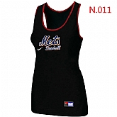 Nike New York Mets Tri-Blend Racerback stretch Tank Top Black,baseball caps,new era cap wholesale,wholesale hats