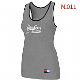 Nike New York Yankees Tri-Blend Racerback stretch Tank Top L.grey,baseball caps,new era cap wholesale,wholesale hats