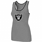 Nike Okaland Raiders Ladies Big Logo Tri-Blend Racerback stretch Tank Top L.grey,baseball caps,new era cap wholesale,wholesale hats