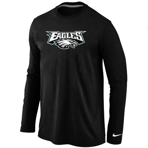 Nike Philadelphia Eagles Authentic Logo Long Sleeve T-Shirt Black,We sell and wholesale Nike Philadelphia Eagles Authentic Logo Long Sleeve T-Shirt Black on line form chian!