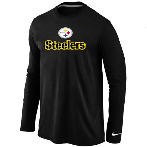 Nike Pittsburgh Steelers Authentic Logo Long Sleeve T-Shirt Black,We sell and wholesale Nike Pittsburgh Steelers Authentic Logo Long Sleeve T-Shirt Black on line form chian!