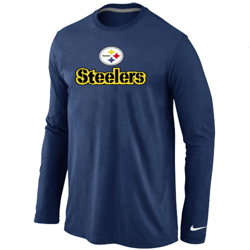 Nike Pittsburgh Steelers Authentic Logo Long Sleeve T-Shirt D.Blue,We sell and wholesale Nike Pittsburgh Steelers Authentic Logo Long Sleeve T-Shirt D.Blue on line form chian!