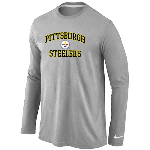 Nike Pittsburgh Steelers Heart & Soul Long Sleeve T-Shirt Gray,We sell and wholesale Nike Pittsburgh Steelers Heart & Soul Long Sleeve T-Shirt Gray on line form chian!