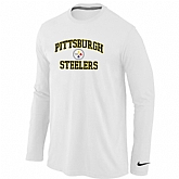 Nike Pittsburgh Steelers Heart & Soul Long Sleeve T-Shirt White,baseball caps,new era cap wholesale,wholesale hats