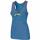 Nike San Diego Charger Ladies Big Logo Tri-Blend Racerback stretch Tank Top L.Blue,baseball caps,new era cap wholesale,wholesale hats