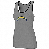 Nike San Diego Charger Ladies Big Logo Tri-Blend Racerback stretch Tank Top L.grey,baseball caps,new era cap wholesale,wholesale hats