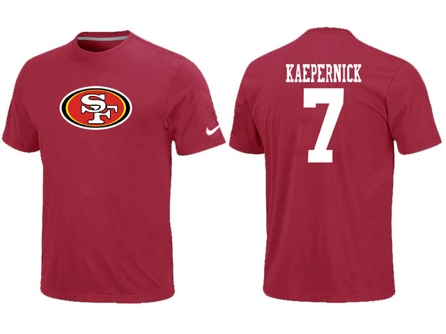 Nike San Francisco 49ers 7 Kaepernick Name & Number T-Shirt Red,We sell and wholesale Nike San Francisco 49ers 7 Kaepernick Name & Number T-Shirt Red on line form chian!