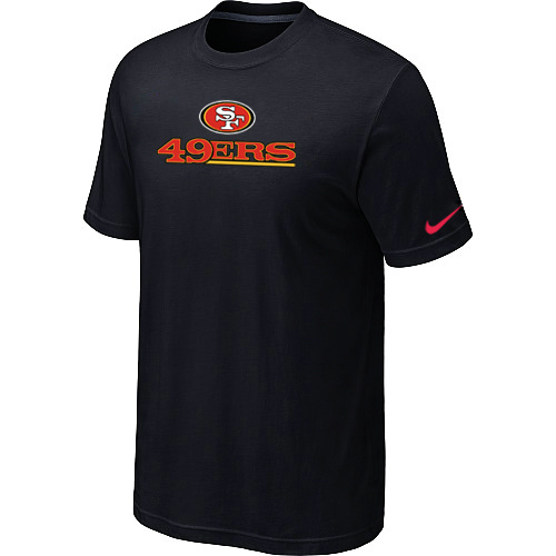 Nike San Francisco 49ers Authentic Logo T-Shirt Black,We sell and wholesale Nike San Francisco 49ers Authentic Logo T-Shirt Black on line form chian!
