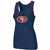 Nike San Francisco 49ers Ladies Big Logo Tri-Blend Racerback stretch Tank Top Blue,baseball caps,new era cap wholesale,wholesale hats