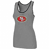 Nike San Francisco 49ers Ladies Big Logo Tri-Blend Racerback stretch Tank Top L.grey,baseball caps,new era cap wholesale,wholesale hats