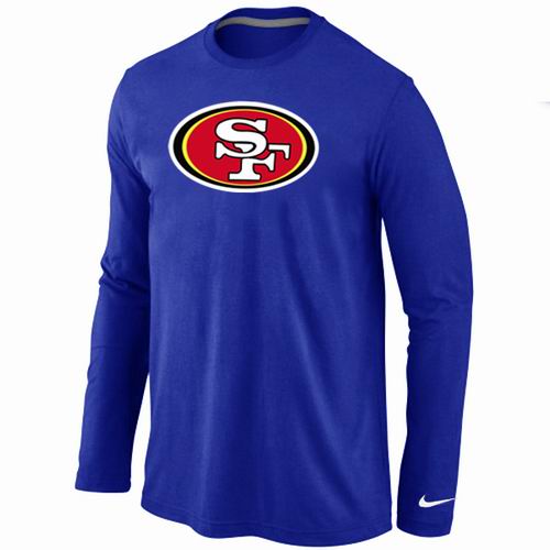 Nike San Francisco 49ers Logo Long Sleeve T-Shirt Blue,We sell and wholesale Nike San Francisco 49ers Logo Long Sleeve T-Shirt Blue on line form chian!