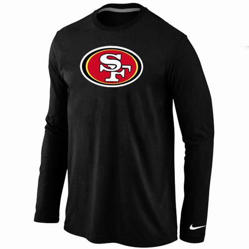 Nike San Francisco 49ers Logo Long Sleeve T-Shirt black,We sell and wholesale Nike San Francisco 49ers Logo Long Sleeve T-Shirt black on line form chian!
