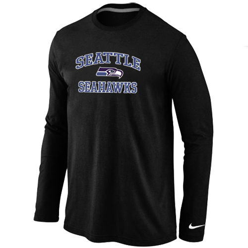 Nike Seattle Seahawks Heart & Soul Long Sleeve T-Shirt Black,We sell and wholesale Nike Seattle Seahawks Heart & Soul Long Sleeve T-Shirt Black on line form chian!