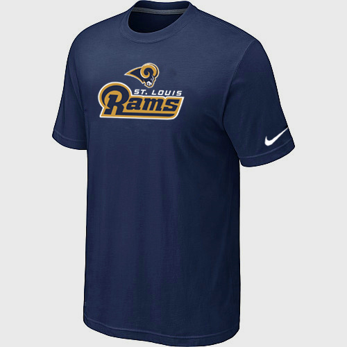 Nike St. Louis Rams Authentic Logo T-Shirt D.Blue,We sell and wholesale Nike St. Louis Rams Authentic Logo T-Shirt D.Blue on line form chian!