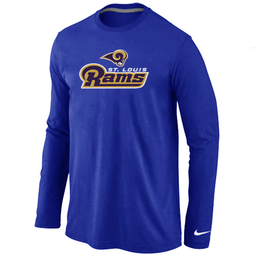 Nike St.Louis Rams Authentic Logo Long Sleeve T-Shirt Blue,We sell and wholesale Nike St.Louis Rams Authentic Logo Long Sleeve T-Shirt Blue on line form chian!
