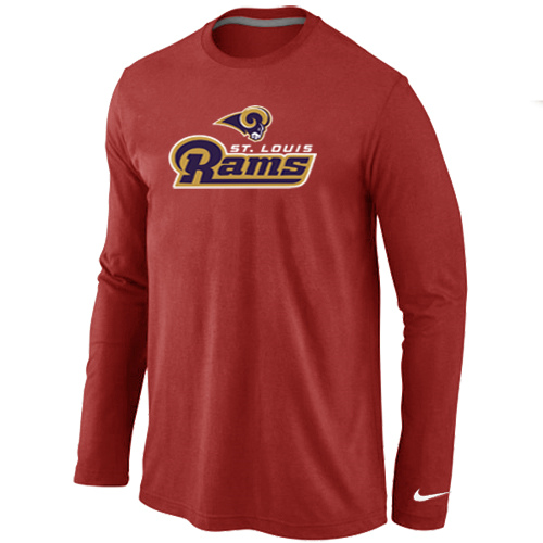 Nike St.Louis Rams Authentic Logo Long Sleeve T-Shirt Red,We sell and wholesale Nike St.Louis Rams Authentic Logo Long Sleeve T-Shirt Red on line form chian!