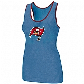 Nike Tampa Bay Buccaneers Ladies Big Logo Tri-Blend Racerback stretch Tank Top L.Blue,baseball caps,new era cap wholesale,wholesale hats