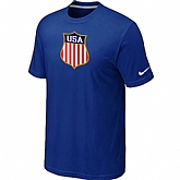 Nike Team USA Hockey Winter Olympics KO Collection Locker Room T-Shirt Blue,baseball caps,new era cap wholesale,wholesale hats
