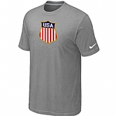Nike Team USA Hockey Winter Olympics KO Collection Locker Room T-Shirt L.Grey,baseball caps,new era cap wholesale,wholesale hats