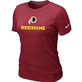 Nike Washington Redskins Authentic Logo Women's T-Shirt Red,baseball caps,new era cap wholesale,wholesale hats