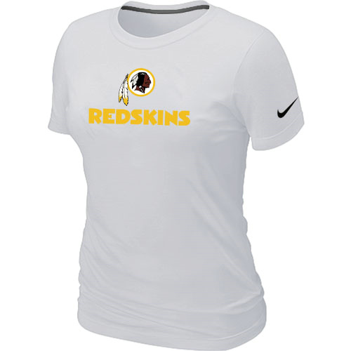 Nike Washington Redskins Authentic Logo Women's T-Shirt White,We sell and wholesale Nike Washington Redskins Authentic Logo Women's T-Shirt White on line form chian!