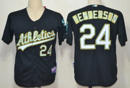 Oakland Athletics #24 Rickey Henderson Black Jerseys,We sell and wholesale Oakland Athletics #24 Rickey Henderson Black Jerseys on line form chian!
