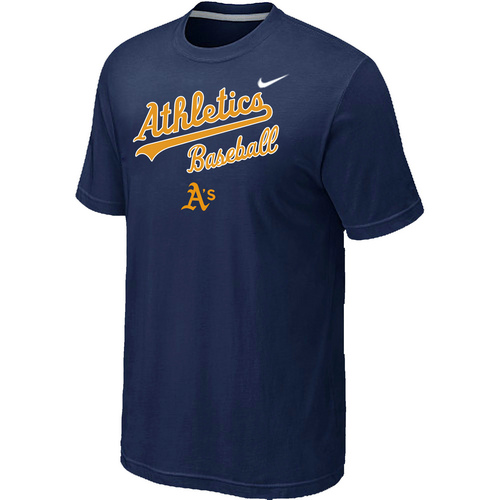Oakland Athletics 2014 Home Practice T-Shirt - Dark blue,We sell and wholesale Oakland Athletics 2014 Home Practice T-Shirt - Dark blue on line form chian!