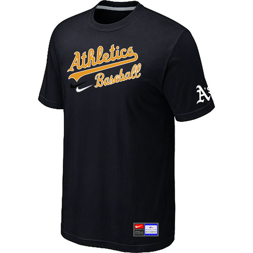 Oakland Athletics Black Nike Short Sleeve Practice T-Shirt,We sell and wholesale Oakland Athletics Black Nike Short Sleeve Practice T-Shirt on line form chian!